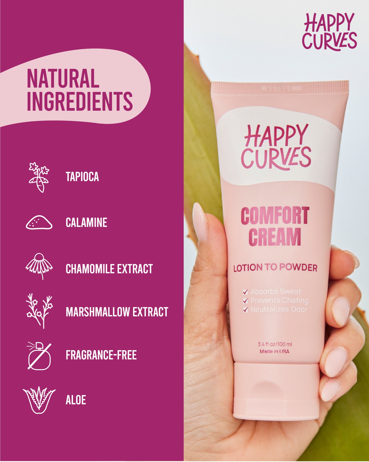 Happy Curves Comfort Cream Fragrance-Free