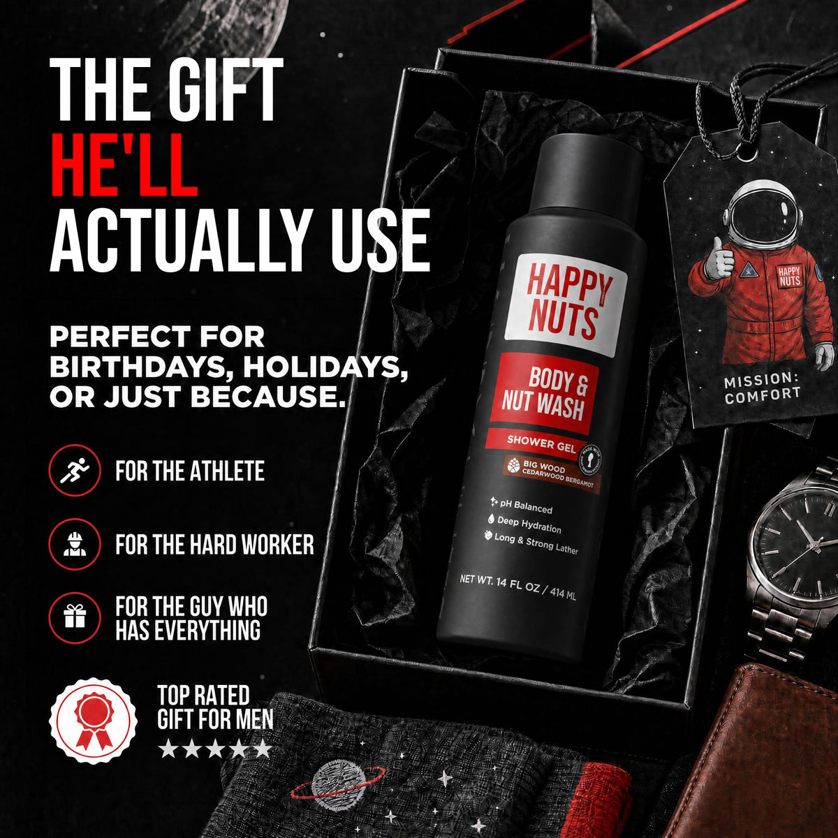 Big Wood Body and Nut Wash gift for men