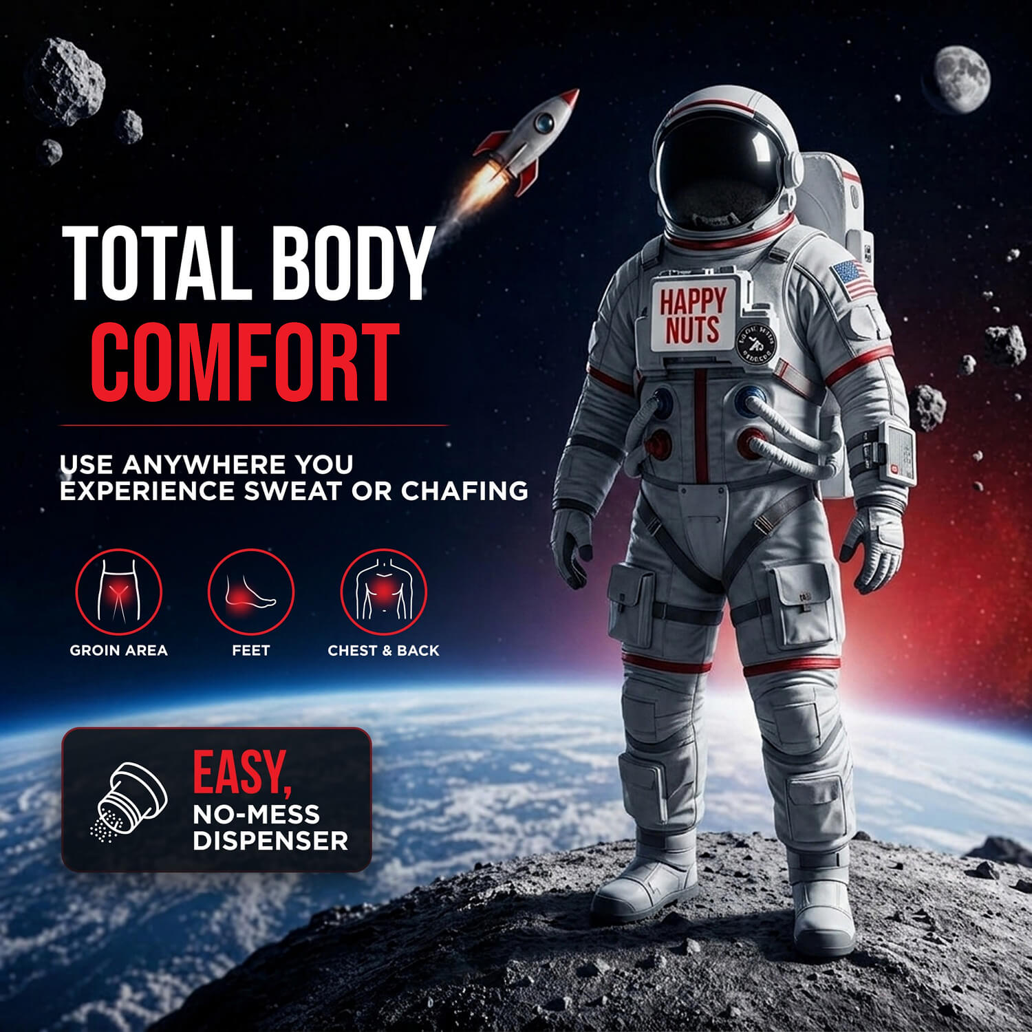 Talc-Free Body Powder For Men | Comfort Powder – Happy Nuts
