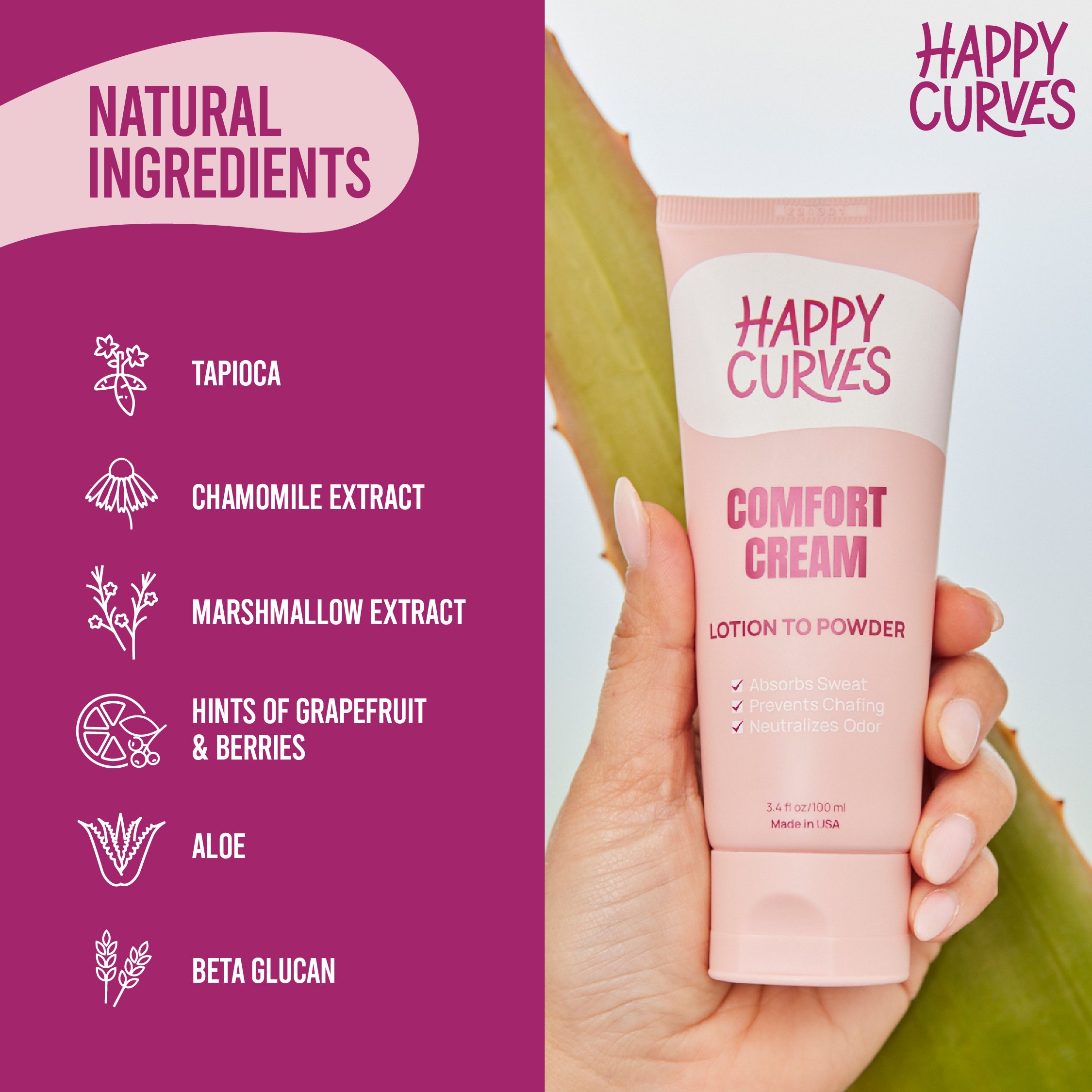 Happy Curves Comfort Cream Tropical Scent
